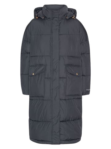 Ilse Jacobsen Doorgestikte mantel antraciet