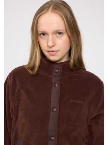 MAZINE Kurtka polarowa "Fleet" w kolorze brązowym