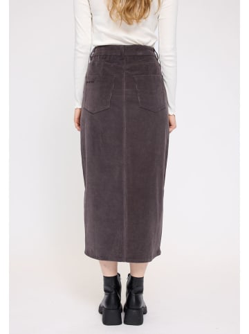 MAZINE Spódnica sztruksowa "Minnou" w kolorze brązowym