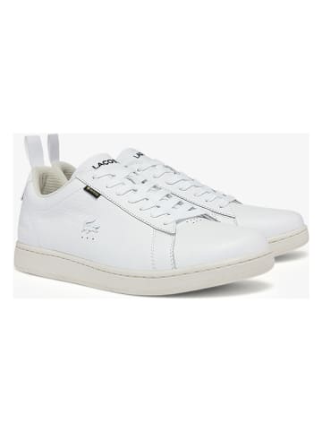 Lacoste Skórzane sneakersy w kolorze białym