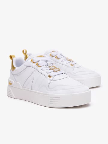 Lacoste Sneakers "L002 123 3 Cfa" in Weiß/ Gold