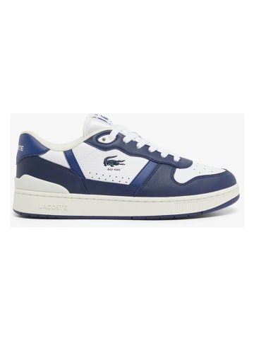 Lacoste Leren sneakers wit/donkerblauw