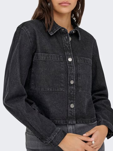 JDY Koszula dżinsowa "Marly" w kolorze granatowym