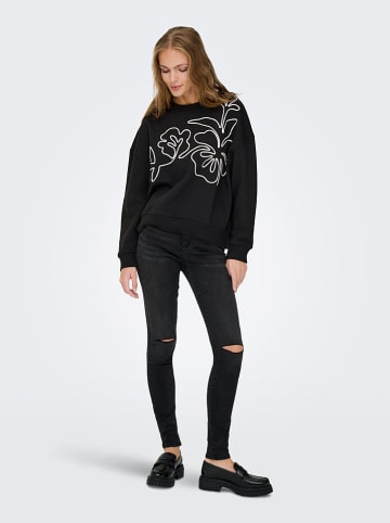 JDY Sweatshirt "Canoa" in Schwarz