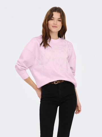 JDY Sweatshirt "Canoa" in Rosa
