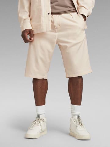G-Star Bermudy w kolorze kremowym