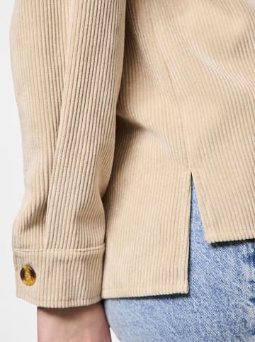 Pieces Cordhemd "Pceffi" in Beige