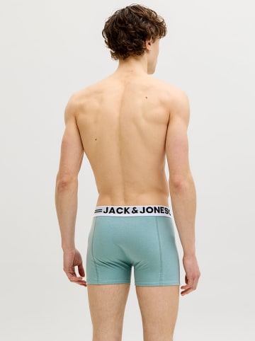 Jack & Jones 3er-Set: Boxershorts in Hellblau/ Türkis/ Schwarz