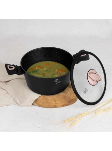 Berlinger Haus 3-delige pannenset "Black Rose Collection" zwart