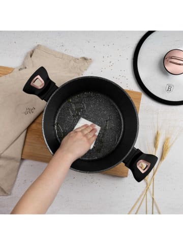 Berlinger Haus 3tlg. Kochgeschirr-Set "Black Rose Collection" in Schwarz