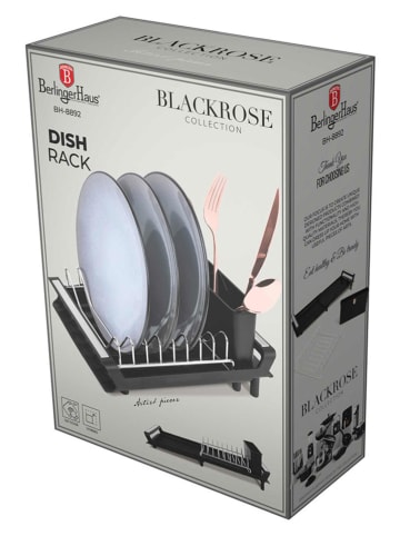 Berlinger Haus Afdruiprek ''Black Rose'' zwart - (B)27,9 x (H)20 x (D)11,6 cm