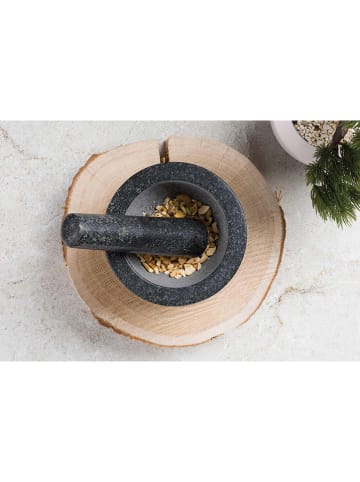 Berlinger Haus 2-delige set: vijzel en stamper zwart/roségoudkleurig