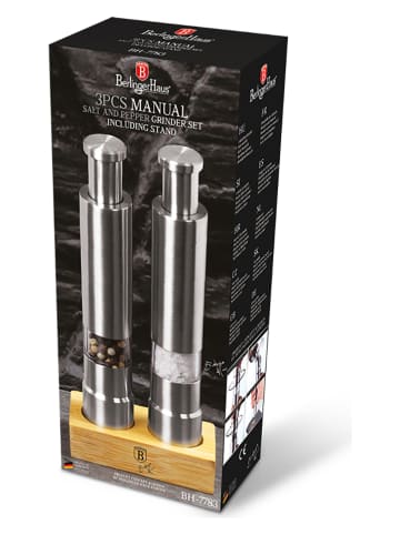 Berlinger Haus 3-częściowy zestaw "Black Silver Collection" w kolorze srebrno-jasnobrązowym