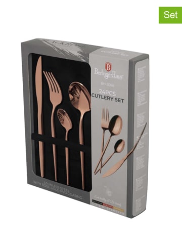 Berlinger Haus 24-częściowy zestaw sztućców w kolorze różowozłotym