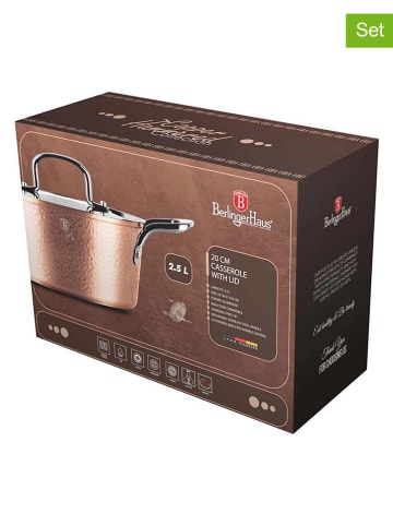 Berlinger Haus 2-delige set: steelpannen "Hammered Copper Collection" koperkleurig - Ø 20 cm
