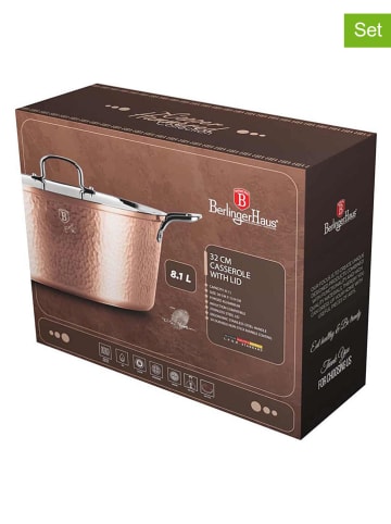 Berlinger Haus 2-delige set: steelpannen "Hammered Copper Collection" koperkleurig - Ø 32 cm