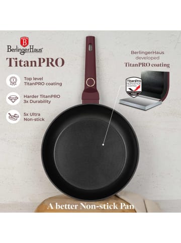 Berlinger Haus 3-delige pannenset "Leonardo Collection" bordeaux
