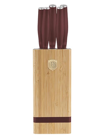 Berlinger Haus 6-delige keukenmessenset bordeaux