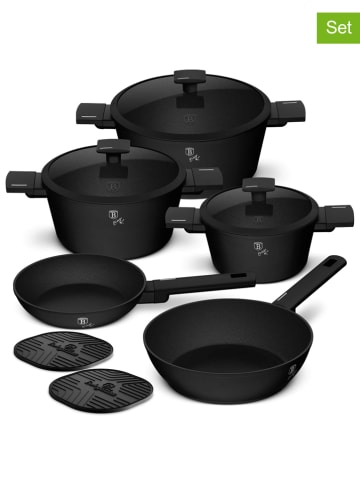 Berlinger Haus 10-częściowy zestaw "Matte Black Collection" w kolorze czarnym