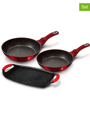 Berlinger Haus 3-delige kookgereiset "Metallic Line" rood