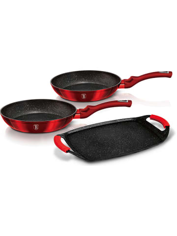 Berlinger Haus 3tlg. Kochgeschirr-Set "Metallic Line" in Rot