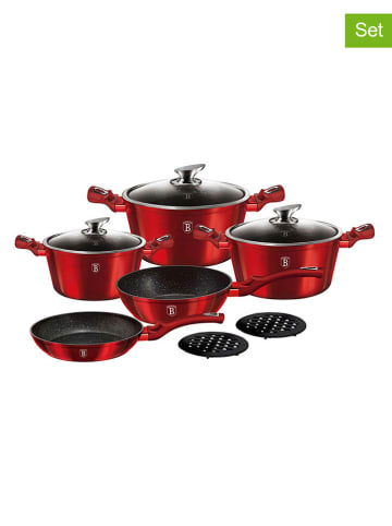 Berlinger Haus 10-delige kookgereiset "Metallic Line" bordeaux