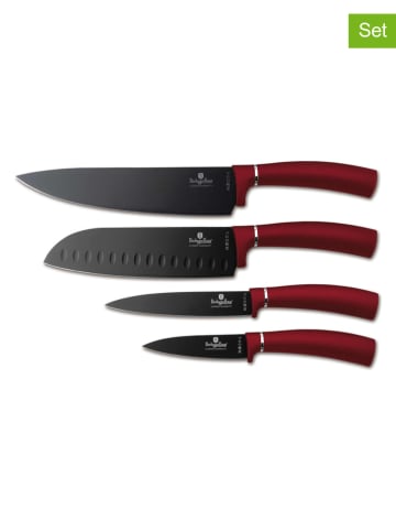 Berlinger Haus 4-częściowy zestaw noży "Metallic Line" w kolorze czerwonym
