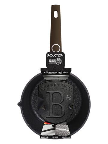 Berlinger Haus Stielkasserolle "Primal Gloss Collection" in Schwarz - Ø 16 cm