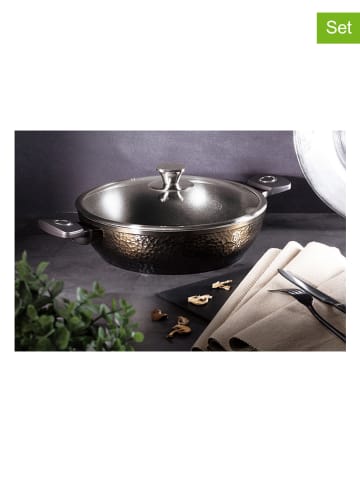 Berlinger Haus 2-delige set: serveerpan "Primal Gloss Collection" zwart - Ø 28 cm