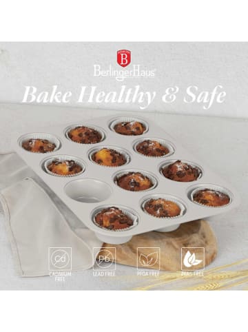 Berlinger Haus Forma w kolorze kremowym do muffinek - 35 x 26,5 cm