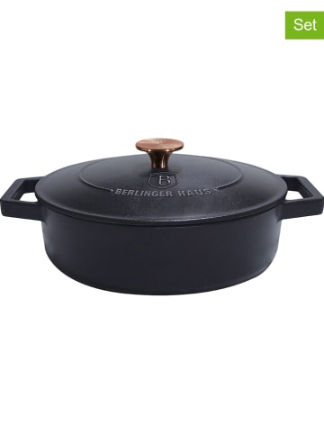 Berlinger Haus 2-delige set: serveerpan zwart - Ø 30 cm