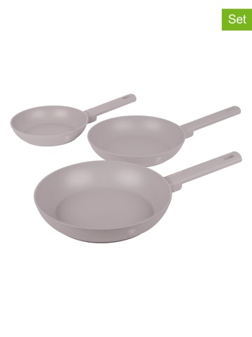 Berlinger Haus 3-delige set: braadpannen "Taupe Collection" taupe