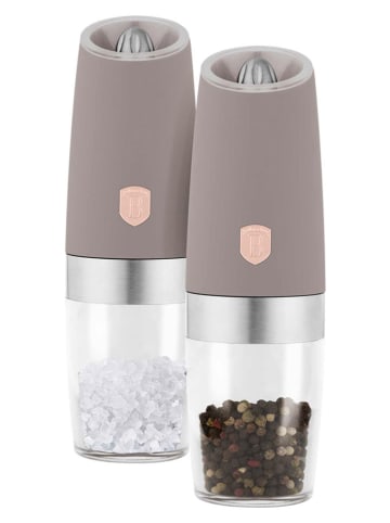 Berlinger Haus 2-delige set: zout- en peperstrooier ''Gravity - Taupe Collection'' beige