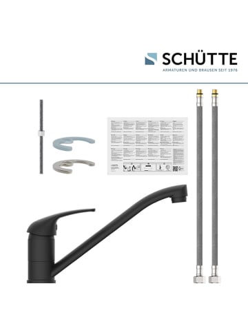 Schütte Bateria zlewozmywakowa "Genua" w kolorze czarnym
