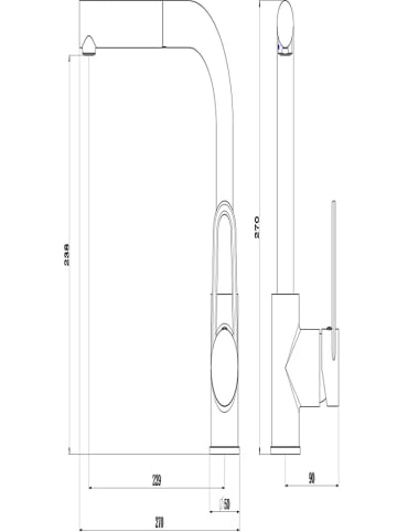 Schütte Bateria zlewozmywakowa w kolorze czarnym