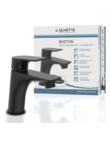 Schütte Waschtischarmatur "Boston" in Schwarz