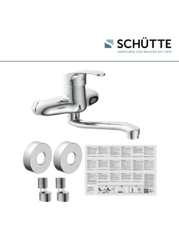 Schütte Wand-Spültischarmatur "Orazi" in Silber