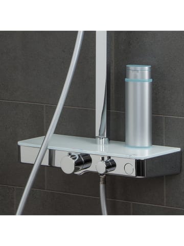 Schütte Regendoucheset met thermostaat "Ocean" chroomkleurig/wit