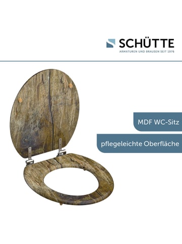 Schütte Deska WC "Solid Wood" w kolorze brązowym
