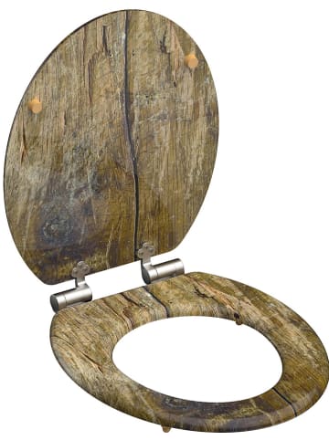 Schütte Wolnoopadająca deska WC "Solid" w kolorze brązowym