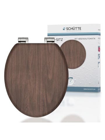 Schütte Toiletbril met softclose bruin