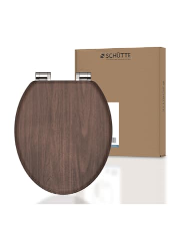 Schütte WC-Sitz "Dark wood" mit Absenkautomatik in Dunkelbraun