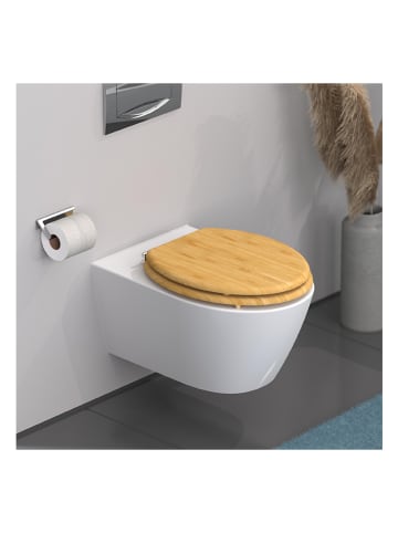 Schütte Deska WC "Bambus" w kolorze jasnobrązowym