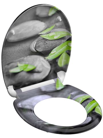 Schütte Toiletbril met softclose "Stone" grijs