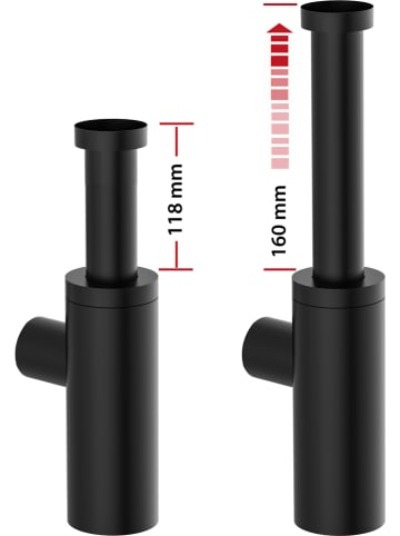 Schütte Flaschensiphon in Schwarz