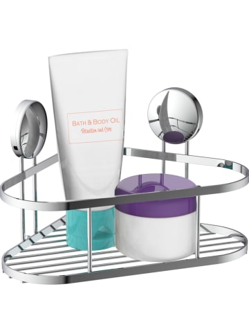 Schütte Półka prysznicowa w kolorze srebrnym - 18 x 8 x 11 cm