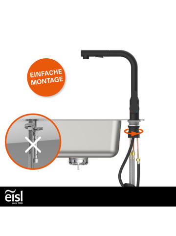 eisl since 1980 Keukenkraan "Venezia" zwart