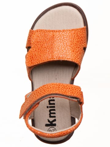 kmins Leder-Sandalen in Orange