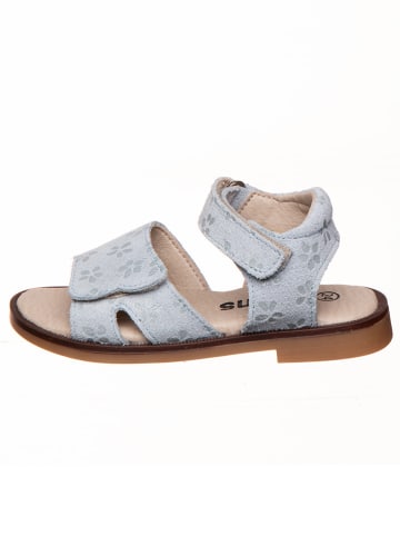 kmins Leder-Sandalen in Hellblau