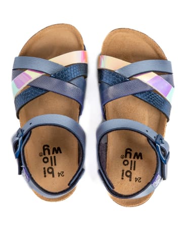 billowy Sandalen "Rosso" in Blau